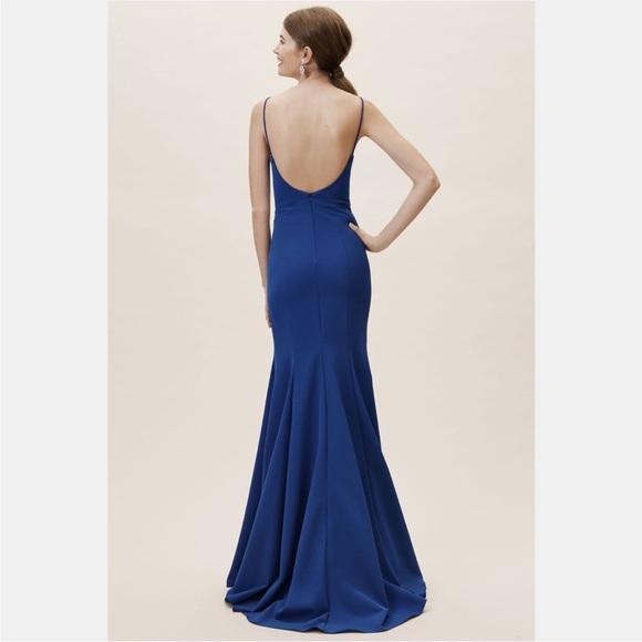 BHLDN Lyle Dress in cobalt blue - Picture 2 of 4